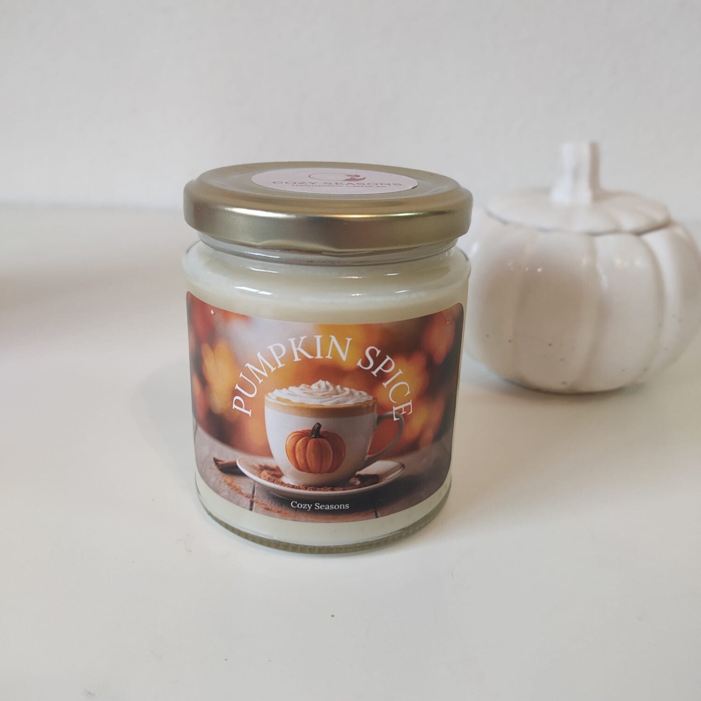 Velas en tarro de cristal Otoño