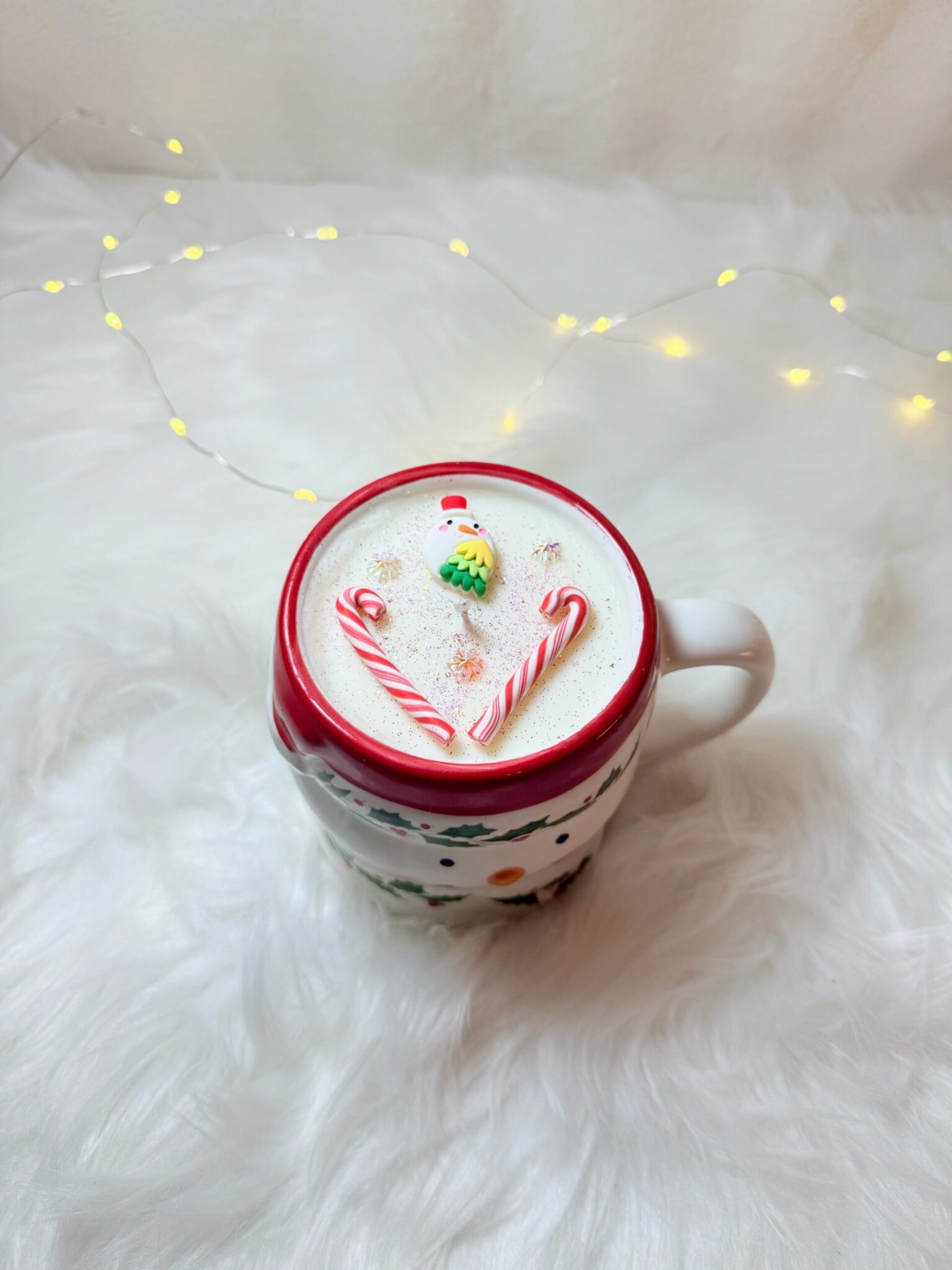 Vela en taza “Muñeco de nieve” - 2